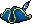 Blue Pole-Feather Hat